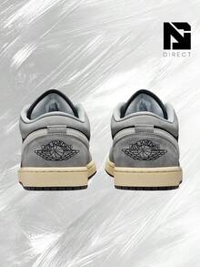 Nike Air Jordan 1 Low Light Smoke Grey Off Noir– Men's Lifestyle Sneakers – Shoes For Man -Vintage-Spring & Summer-Inspired Running Shoes, Shock-Absorbing Comfort, Gym To Streetwear Casual Wear-Easter Gift–HQ2010 012 - Light Smoke Grey/White/Off Noir - 查看 4