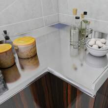 1 Roll Silver Stainless Steel Wallpaper, Peel And Stick PVC Self-Adhesive Wall Decal, Suitable For Hotel Bathroom Kitchen Countertop Backsplash, Removable And Easy To Install, 15.7inX39.3in/118.1in/196.8in - Silver - View 7