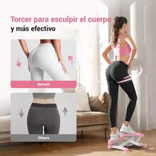 bicicleta para hacer ejercicioMERACH Esdora 2 en 1 Mini Stepper Esdora para Ejercicio En Casa con Giro Capacidad 150KG Equipo De Ejercicio Stepper con Banda De Resistencia para Entrenamiento Body - Rosa - Ver 3