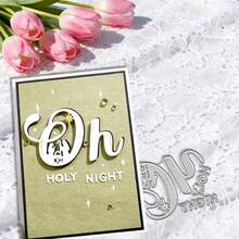 Creative Prayer Dies, DIY Scrapbooking Album And Embossing Stencil, Greeting Card Making Tool, Card Paper Cutting Crafts ,Gift Card Making Template Die Cuts. - Silver - View 7