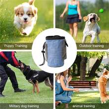 Adjustable Waist Dog Treat Pouch, Portable Pet Snack Bag For Training, Walking, Outdoor Multi-Function Pet Feeding Reward Pocket With Poop Bag Opening - Multicolor - View 8