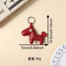Creative Dollar Pony Leather Pendant Car Key Chain Pendant Immediately Money Horse Year Bag Pendant Wholesale - Multicolor - View 3