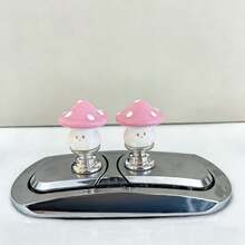 Cute Mushroom 3D Toilet Button, Acrylic Nail Protector, Resin Material, Effortless Pressing, Ideal Gift For Holidays And Valentine's Day - Multicolor - View 11