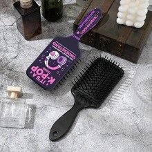 K-POP Collaboration Printed Air Cushion Detangling Brush, Massage Scalp Smoothing Hair Brush, Anti-Static Wide Tooth Comb, Portable Travel Gift, Same As Korean Girl Group - Multicolor - View 2