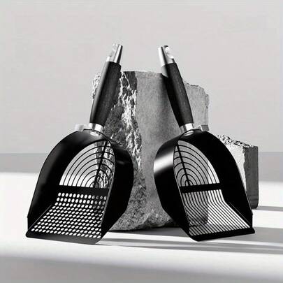 Xẻng hốt cát vệ sinh cho mèo cỡ lớn 13,5cm/28cm, làm bằng sắt sơn, dụng cụ dọn dẹp khay vệ sinh cao cấp cho mèo.