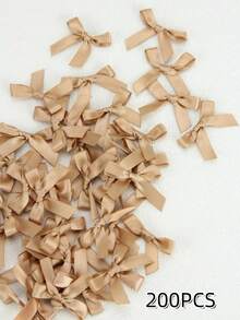 (200pcs/100pcs/50pcs/Pack) 4cm Assorted Color Ribbon Bows, For Gift Wrapping And Making Hair Clips/Headbands - Multicolor - View 51
