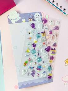 3D Cartoon Stickers, Suitable For Decorating Children, 7-Color Embossed Stickers, Perfect Gift For Home Decor, Party Decoration, Birthday Gifts, And Various Holiday Gifts - Multicolor - View 4