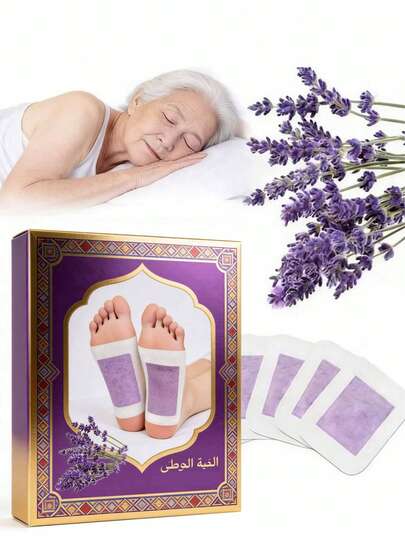 10 pièces Tampons pour les pieds à la lavande naturelle, Soins des pieds, Tampons pour les pieds à la poudre de bambou et de gingembre au vinaigre naturel, Tampons nettoyants en profondeur pour les pieds