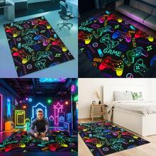 Vibrant Gaming Themed Area Rugs For Game Room Bedroom Decor Rug Gamer Floor Carpet Mat For Boys Men Teens Video Games Console Rugs Under Desk Decorative Youth Setup Floor Mats 150X100cm - Multi-03 - View 8