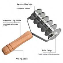 Stainless Steel Manual Dough Cutter, Pasta Maker, Vegetable Chopper - Food- Metal Kitchen Tool For Cutting Dough, Slicing Vegetables - Multicolor - View 7
