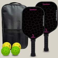 Juego de raquetas de pickleball RANDISH, núcleo de 16 mm de grosor, incluye 2 palas de pickleball, 4 pelotas y 1 bolsa de transporte - Multicolor - Ver 15