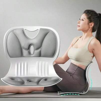 记忆海绵坐垫，符合人体工学的办公椅垫，带腰部支撑，适用于各种坐垫，尤其适合学生、上班族、护理人员以及需要在户外或长途驾驶中长时间坐立的人士。