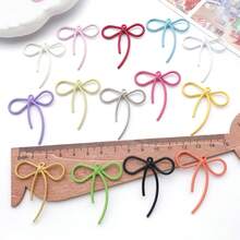 5/10个 42x37mm 彩色涂漆金属合金领结钥匙扣，DIY钥匙扣和耳环工艺材料 - 均碼 - 查看 8