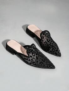 Women's New Pointed Toe Shoes, Breathable Mesh Outer Fashionable Versatile Shoes - Black - View 5