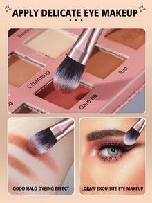 30PCS All-In-One Precision Makeup Brush Set: Dense Blending Brushes – Travel-Friendly For Daily Glam & Professional Use - Black - View 4