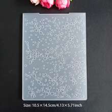2D/3D立体压花文件夹工艺工具，适用于日记本、贺卡、纸艺装饰，图案包括水滴、气球、狗爪印、羽毛等。 - 2D - 查看 4