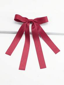 1个仙女长丝带蝴蝶结发夹，时尚优雅的发饰，适合各种场合，包括情人节、情人节爪夹、发卡、发饰、学生用品、大学、女士冬季装扮、蝴蝶结、可爱、发饰、头饰、女士发饰 - 杏色 - 查看 10