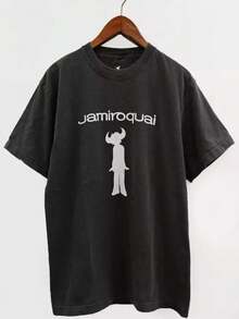 Jamiroquai Band 90s Graphic Short Sleeve Unisex New Black T-Shirt S-3XL - màu đen - Xem 9