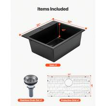 Lavelli da cucina - 635 x 559 x 254 mm - Visualizzare 3