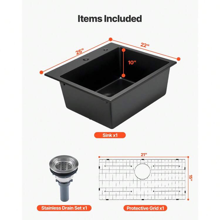 Kitchen Sinks - 635 x 559 x 254 mm - 查看 3