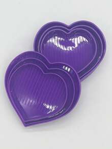 3pcs Set Diamond Painting Tray, Storage Box Tool Kit, Heart Shaped Diamond Tray & Diamond Box - Multicolor - View 9