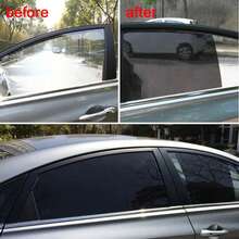 Película aislante para ventana de coche, palo electrostático, película de protección de vidrio para ventana lateral, palo de engranaje trasero, película parasol sin pegamento - 1 - Ver 6