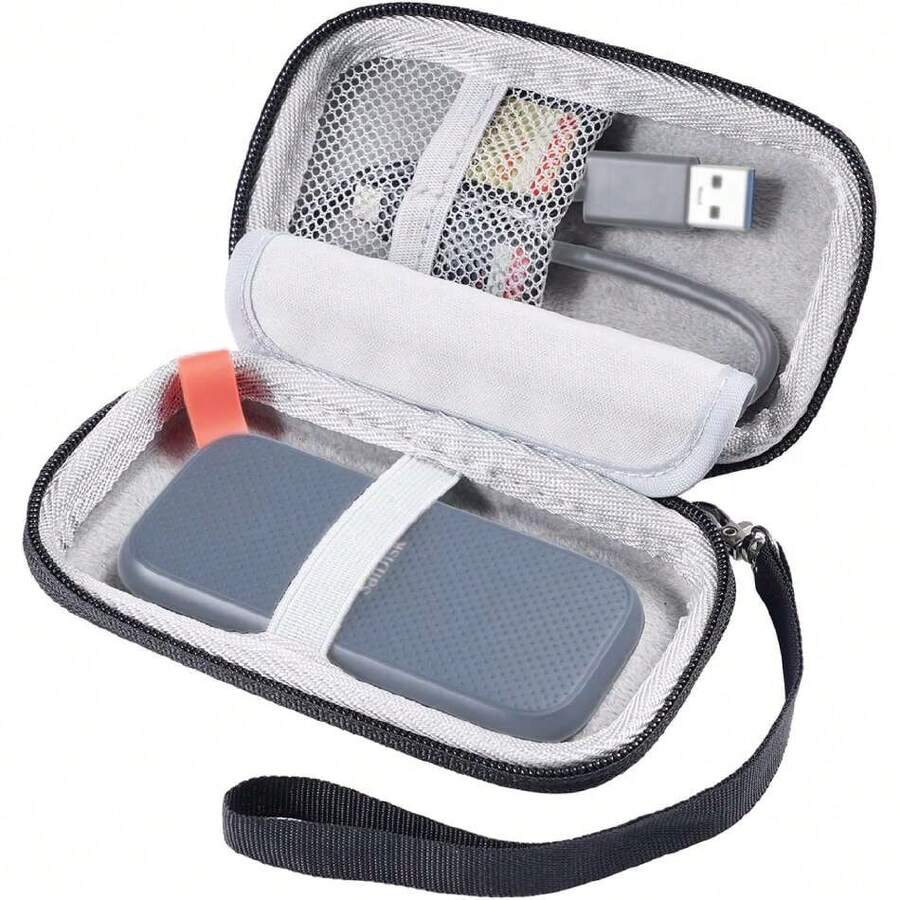 Organizador Portátil, Bolsa Accesorios Electrónicos Impermeable, Funda Compatible con SanDisk 1TB 2TB 500GB 4TB/para Pro Portable SSD, Almacenamiento de Disco Duro de para /SDSSDE30/SDSSDE81,40848267 - Multicolor - Ver 1