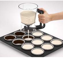 1pc Multi-Function Batter Separator, Batter Funnel Strainer, Handheld Manual Batter Cup - Multicolor - View 5