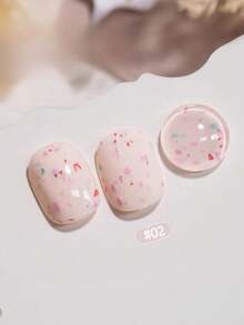 15毫升容量，2026秋冬圣诞季新款女士圣诞礼盒套装，包含流行的甜酸奶冰淇淋糖片、波点、彩色大小亮片、贝壳玻璃纸凝胶指甲油，适合四季美甲。搭配底油和封层使用，需配合UV灯使用。 - 彩色 - 查看 12