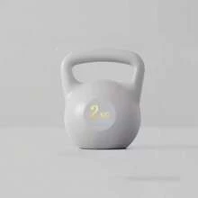 1个健身哑铃壶铃，男女通用，家用健身房哑铃训练，臀桥壶铃，自充气专业健身器材，PE材质，适用于家庭健身房、深蹲和燃脂训练（2公斤、4公斤、6公斤、8公斤），健身配件