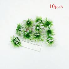 10pcs Artificial Fern Plant 4-Layer Coconut Leaf, Mini Plastic Plants Micro Simulation Flower Tree Model, Artistic Handmade Pot Landscape - 10pcs Artificial Plant - View 13