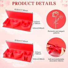 "I Love You" "Mom" Bouquet And Letter Gift Box - With Ribbon Fillable Paper Box, Suitable For Chocolates, Fresh Flowers, Souvenirs, Perfect Mother's Day Or Christmas New Year Party Birthday Gift - Multicolor - View 5