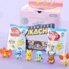 5/10/32pcs Pokemon, Pikachu, Pocket Monster Creative Erasers Blind Bags, 3D Cartoon Erasers Assemble, Back To School Gifts For Kids (Random Delivery, Each Bag Has Different Surprises, Only Part Shown) - Multicolor - View 6