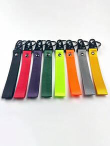 Key Chain Strap-Stylish And Durable Nylon And Zinc Alloy Wristband, Suitable For Men And Women-Security Key, ID Card And Wallet Clip-Adjustable And Stylish - Keychain - View 3