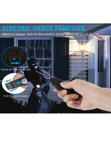 TW 1502 Mini Flash Drive USB con Linterna y Dispositivo de Defensa Personal – Estilo Compacto en Negro - Negro - Ver 6