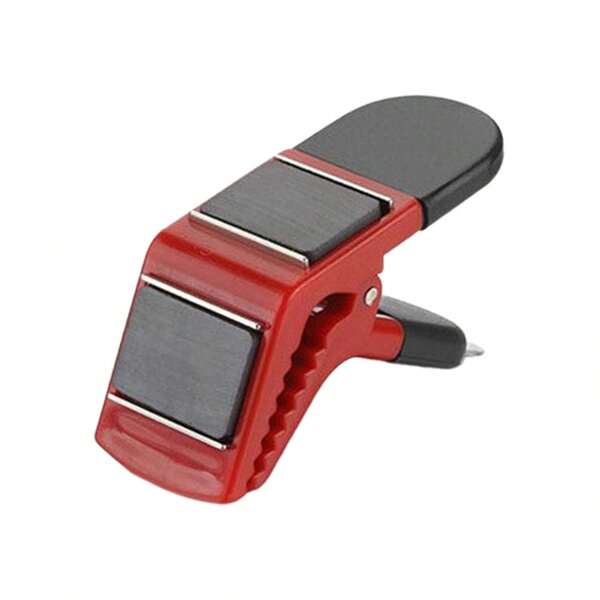 1 pieza Soporte magnético para pinceles con abrebotellas - Clip multifuncional portátil para herramientas de arte para pintura y manualidades, color rojo