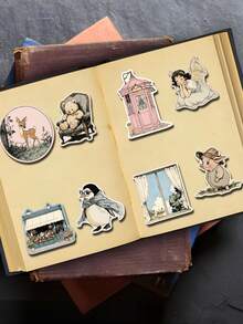 SCXXBSW 50pcs Cartoon World Graffiti Sticker Guitar Notebook Luggage DIY Waterproof Decals - one-size - View 7