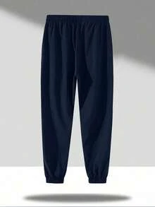 2pcs/Set Casual Outdoor Workout Drawstring Pants For Teen Boys - Multicolor - View 2
