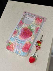 IMD Resin Painting Detachable Wrist Strap Shockproof Phone Case Compatible With IPhone 14, 14 Pro, 14 Pro Max, 13, 13 Pro, 13 Pro Max, 11, 11 Pro Max, 12, 12 Pro, 12 Pro Max, XR, XS, 15, 15 Pro, 15 Pro Max, 16, 16 Pro, 16 Pro Max, 17, 17 Pro, 17 Air, 17 Pro Max, Premium Anti-Drop Phone Case - Multicolor - View 3