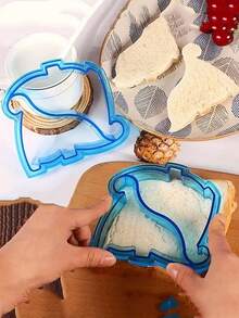 1个/4个/8个装动物卡通三明治模具吐司切割器便当模具DIY面包模具切割器 - 彩色 - 查看 1