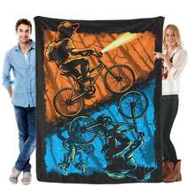 Plush Blanket Cartoon Soft Cozy Multi Functional Blanket For Home Bedroom Living Room Lightweight Warm Perfect Gift - Multicolor - View 4