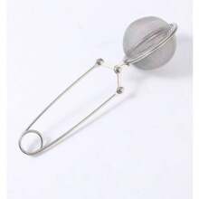 1pc Stainless Steel Tea Infuser Ball Filter, Handheld Mini Flour Sifter Sugar Sieve, Clip-On Tea Maker, High Quality Stainless Steel Tea Ball With Handle, For Tea Brewing - Multicolor - View 6