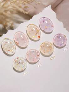 15毫升容量，2026秋冬圣诞季新款女士圣诞礼盒套装，包含流行的甜酸奶冰淇淋糖片、波点、彩色大小亮片、贝壳玻璃纸凝胶指甲油，适合四季美甲。搭配底油和封层使用，需配合UV灯使用。 - 彩色 - 查看 4