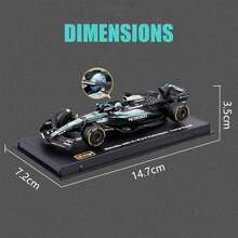 Burago 1:43 比例 F1 梅赛德斯-AMG W16 2025 #63 Russell #12 Antonelli 合金车模，带展示支架，官方授权 F1 梅赛德斯赛车精细复制品 - Deluxe Edition-W16#63 - 查看 10