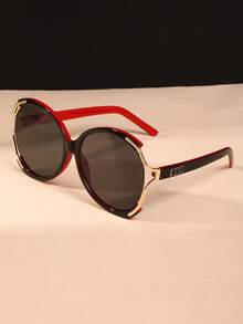 1pc Minimalist Versatile Y2K Punk Large Frame Fashion Fashion Glasses, Suitable For Holidays, Parties, Personalized, And Artistic Style - Multicolor - View 12