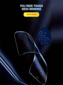 4 Pcs Cover Ceramic Film Compatible With IPhone 17 Pro Max Air 11 14 Plus 15 16 Pro 12 13 Screen Protector Compatible With IPhone X XS Max XR Not Glass Film - Clear - View 4