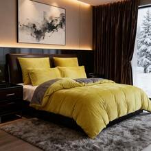 Juegos de edredones - Bloque de Color Verde Oscuro Gris - Ver 7