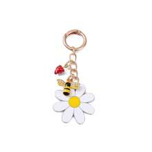 1个精美花朵钥匙扣，优雅包包挂件，送给女性的完美礼物 - 多色新 - 查看 4