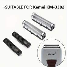 Kemei KM-3382 Electric Shaver Replacement Foil & Blade Set - Black - View 6