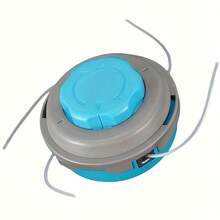 1个重型自动割草机头，4线设计 - 兼容汽油割草机、除草机、割灌机 - M10*1.25螺距替换头，经久耐用，适用于专业和家庭草坪护理、园艺设备。 - 淺藍色 - 查看 10